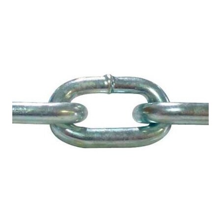 Advantage Sales & Supply Advantage Grade 30 Proof Coil Chain ZPPC375B10 - 3/8" Dia. - 2650 Lb. Cap. - 10' Box - Bright Zinc ZPPC375B10